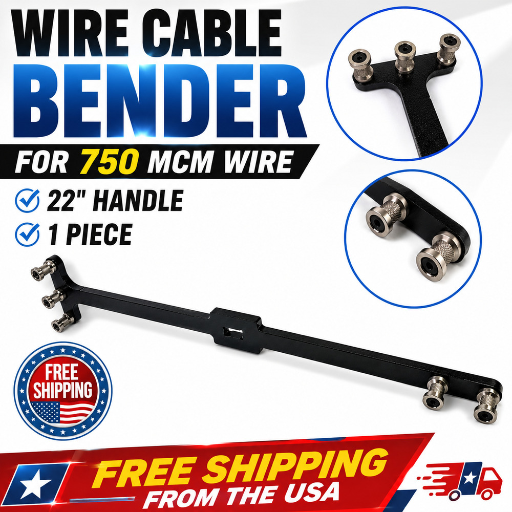 Wire Cable Bender for 750 MCM Wire, 22" Handle, 1 Piece. Electrician Tools